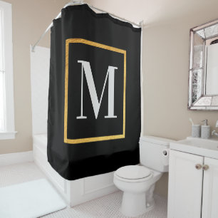 Rideaux De Douche Monogramme d'or