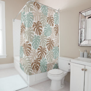 Rideaux De Douche Monstera moderne hawaï boho