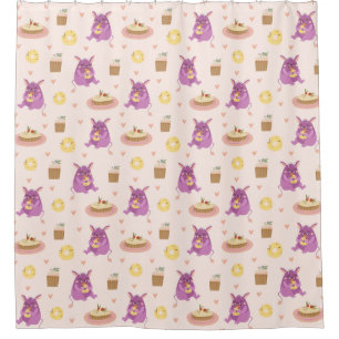 Rideaux De Douche Monstres Snack