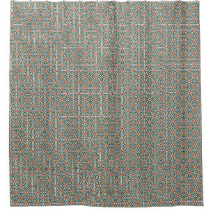 Rideaux De Douche Moroccan Zellige Inspired Geometric Shower Curtain