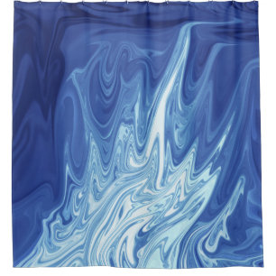 Rideaux De Douche Motif abstrait aquarelle
