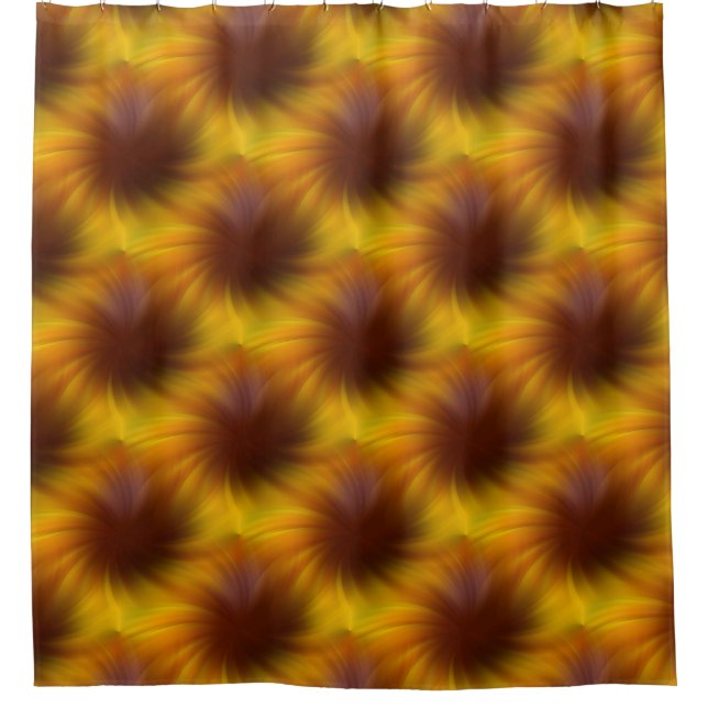 Rideaux De Douche Motif Abstrait Brown (Devant)