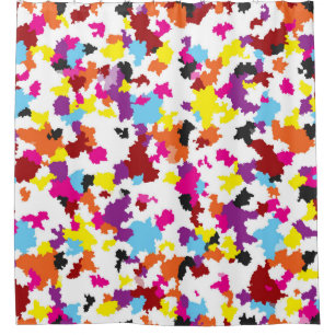 Rideaux De Douche Motif Abstrait couleur cristallin irrégulier