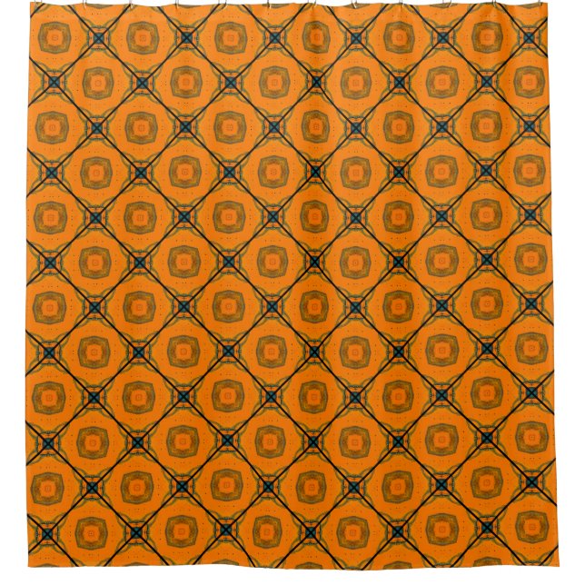 Rideaux De Douche Motif abstrait Jaune Design arrière - plan. abstra (Devant)