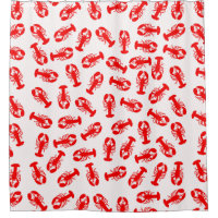 Motif animal de homard rouge mignon