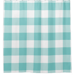 Rideaux De Douche Motif Aqua En vichy