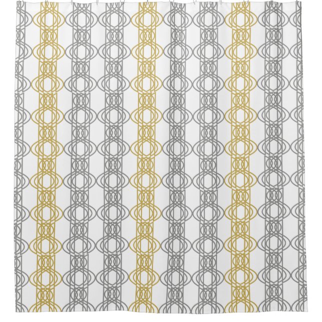 Rideaux De Douche Motif argent et or (Devant)