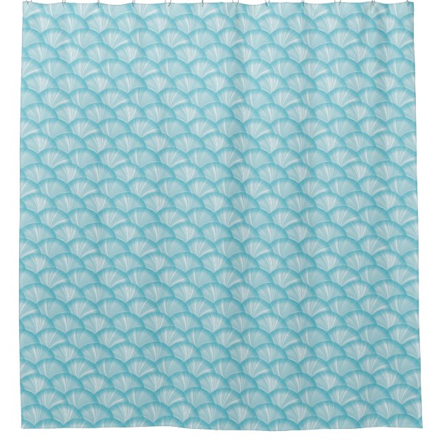 Rideaux De Douche MOTIF bleu élégant (Devant)