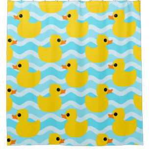 Rideaux De Douche Motif Canard en Caoutchouc
