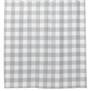 Rideaux De Douche Motif Checkered de plaid gris de Buffalo