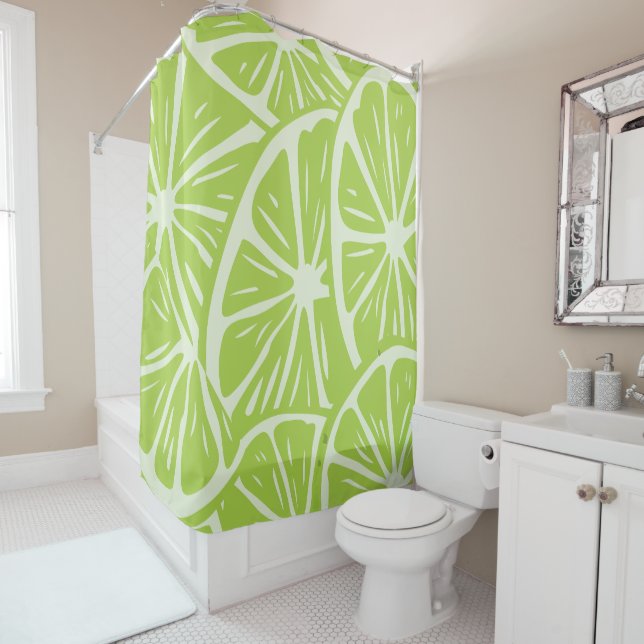 Rideaux De Douche Motif citron (En situation)