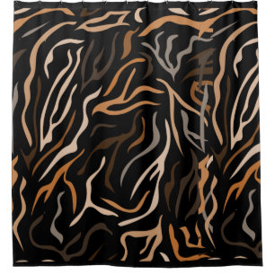 Rideaux De Douche Motif couleur tigre animal