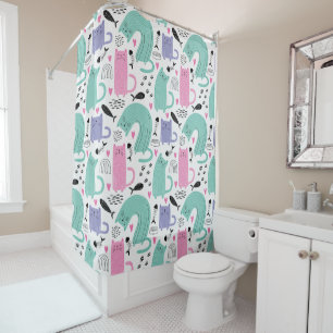 Rideaux De Douche Motif de chats mignons