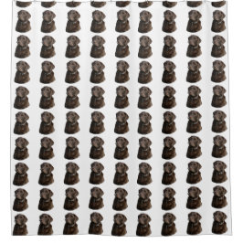 Rideaux De Douche Motif de chien de Labrador de chocolat