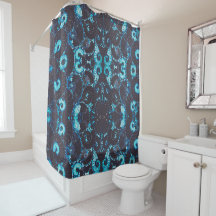Motif de coque Nautilus noir bleu, géométrie effra