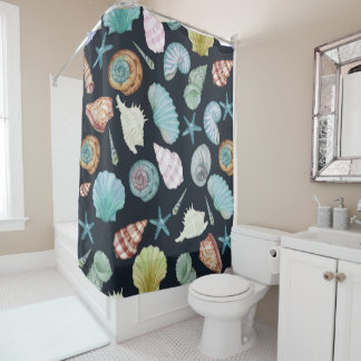 Rideaux De Douche Motif de coquillages