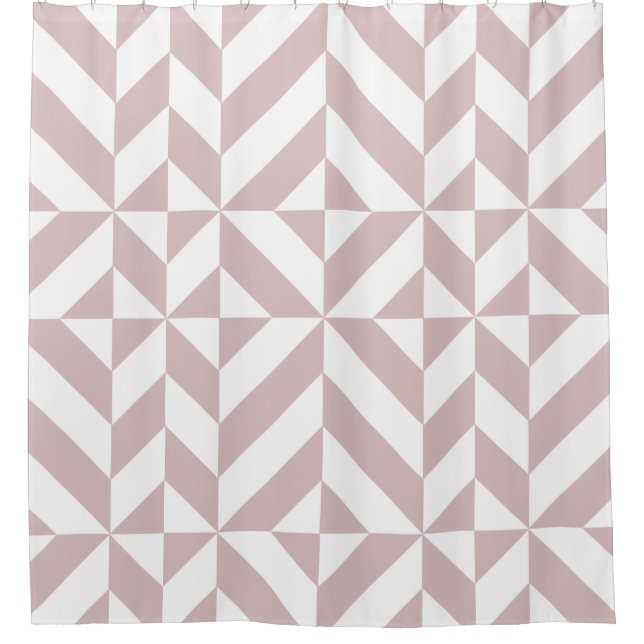 Rideaux De Douche Motif de cube géométrique Mauve (Devant)