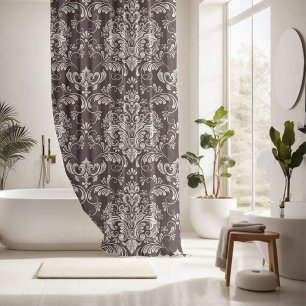 Rideaux De Douche Motif de Damas intemporel