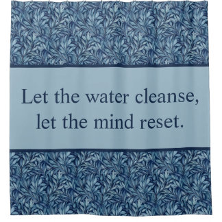 Rideaux De Douche Motif de devis d'inspiration botanique classique