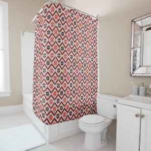 Rideaux De Douche Motif de fleurs bulgare