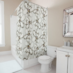 Rideaux De Douche Motif de fleurs de Magnolia méridionale