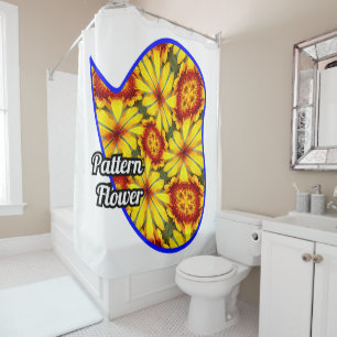 Rideaux De Douche Motif de fleurs d'or
