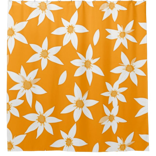 Rideaux De Douche Motif de fleurs Sunny Delight (Devant)