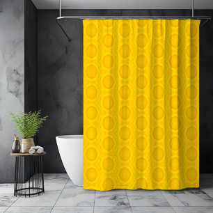 Rideaux De Douche Motif de fruits jaunes brillants en tranche d'anan