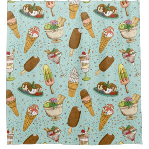 Rideaux De Douche Motif de glace