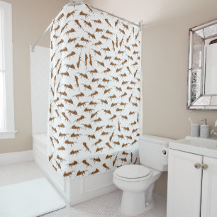 Rideaux De Douche Motif de jolies fourmis