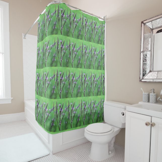 Rideaux De Douche Motif de la nature Fleur sauvage (En situation)