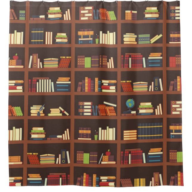 Rideaux De Douche Motif de livre (Devant)