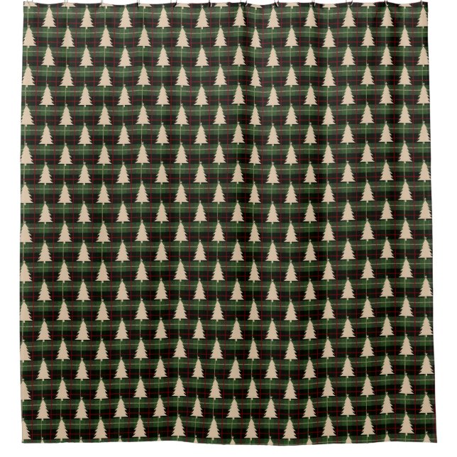 Rideaux De Douche Motif de Noël cosy (Devant)