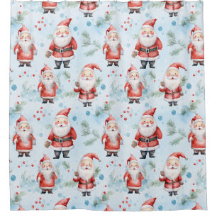Rideaux De Douche Motif de Noël du Père Noël