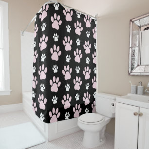 Rideaux De Douche Motif De Pailles, Pailles Roses, Pailles De Chien,