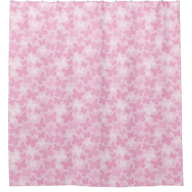 Rideaux De Douche Motif de papillon 2 (Devant)