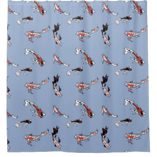 Rideaux De Douche Motif de poisson Koi Carp