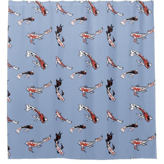 Rideaux De Douche Motif de poisson Koi Carp (Devant)