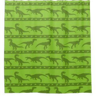 Rideaux De Douche Motif de Raptor Vert