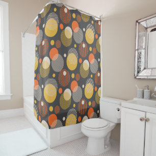 Rideaux De Douche Motif de rayure de point de polka