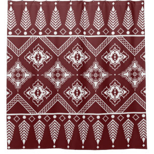 Rideaux De Douche Motif de style ethnique géométrique asiatique