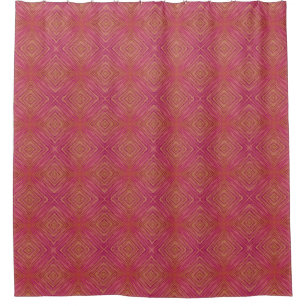 Rideaux De Douche Motif de sud-ouest de couleur de terre cuite