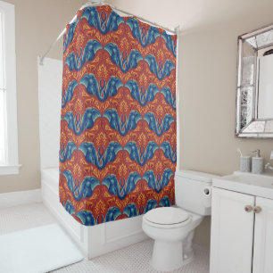 Rideaux De Douche Motif de tapisserie Safari - Le Lotus Blanc