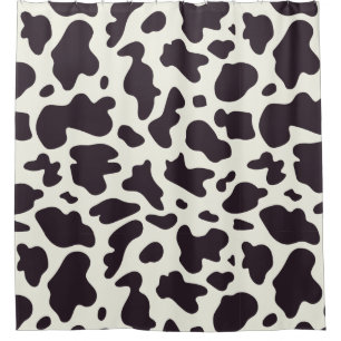 Rideaux De Douche Motif de vache noir et blanc Imprimer
