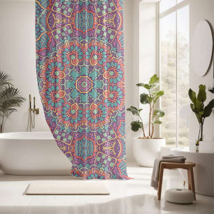 Rideaux De Douche Motif d'élégance coloré