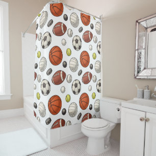 Rideaux De Douche Motif d'équipements sportifs
