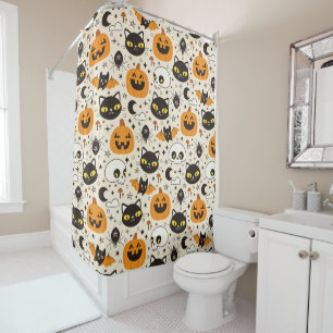 Rideaux De Douche Motif d'Halloween rétro