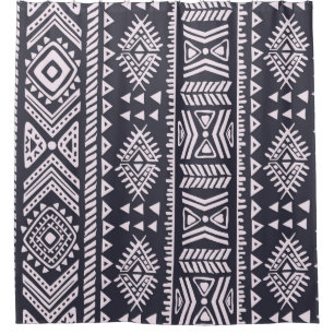 Rideaux De Douche Motif d'illustration ethnique tribal