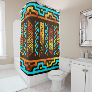 Rideaux De Douche Motif ethnique audacieux n.6