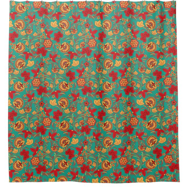 Rideaux De Douche Motif floral 2 (Devant)